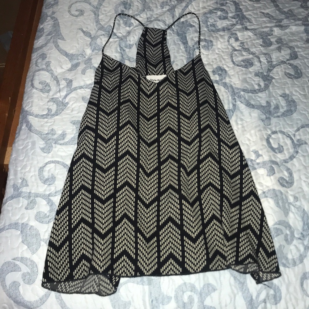 Spaghetti strap razorback blouse